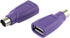 USB to PS2 Adapter 2PCS Purple USB Female to PS/2 Male Converter Adapter for Mouse and Keyboard...